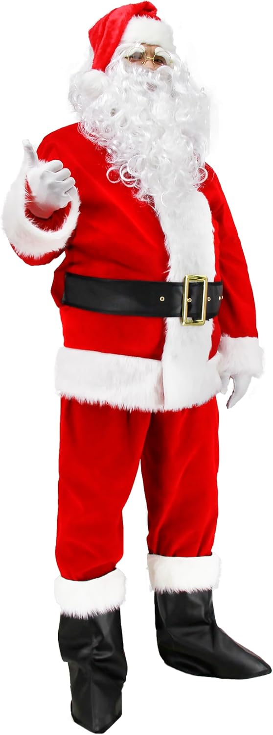 Mikulás jelmez részletes nézet