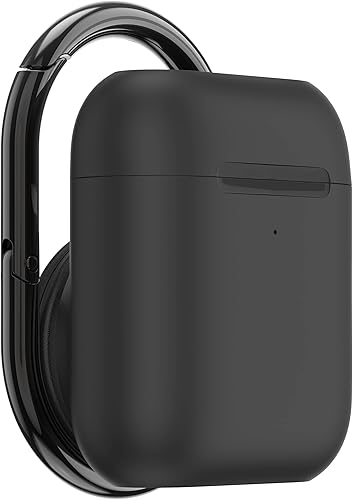 PopSockets PopGrip - Soporte para AirPods + PopChain 2: agarre intercambiable y soporte para AirPods para teléfonos y tabletas, color negro