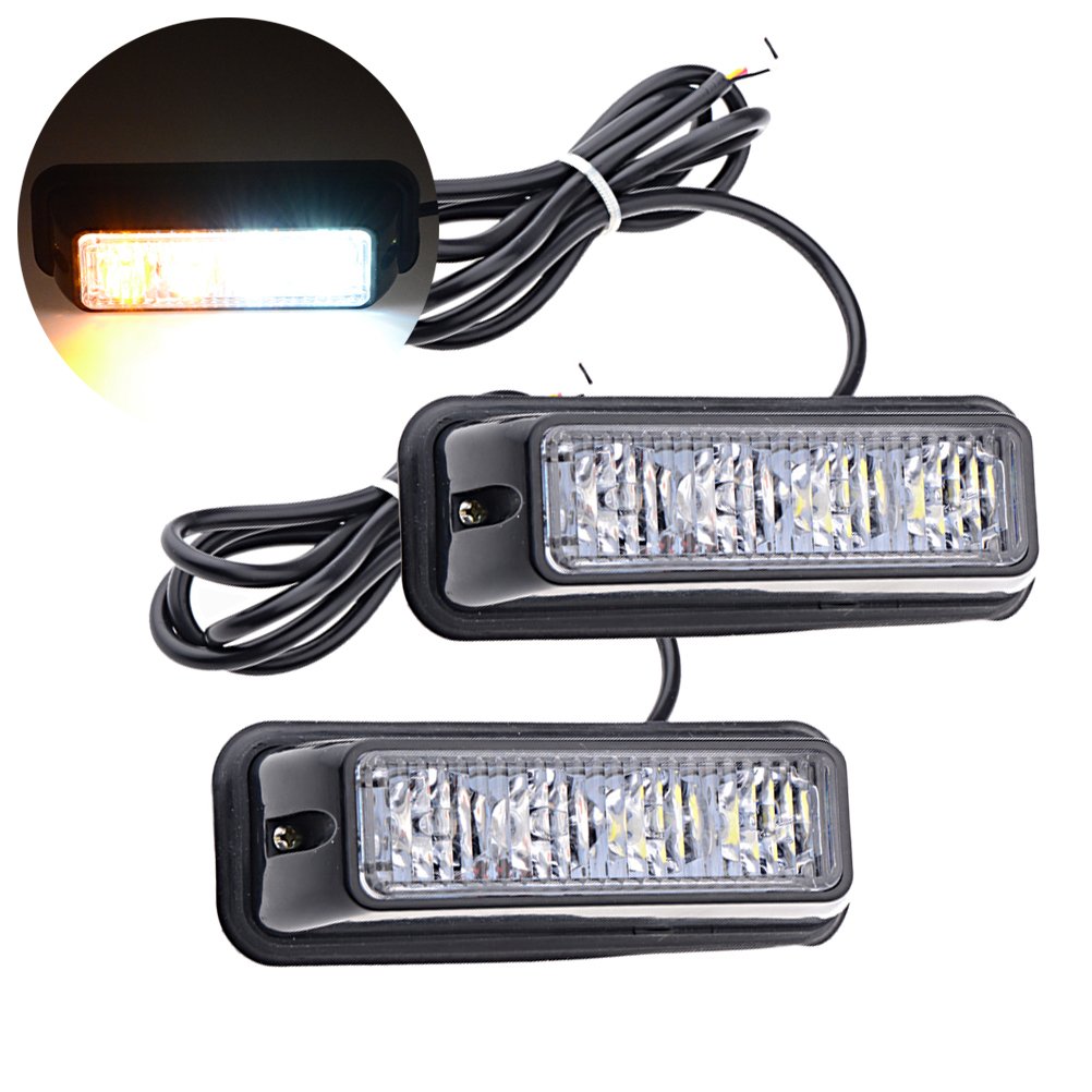 Barre De Warning Lumineuse Ambre Pour Camion/SUV - 12-24V, 36W - Neuf Emballé