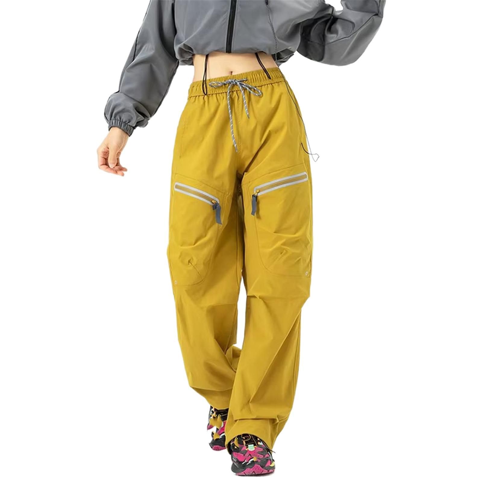 Pantalones de Carga Deportivos Impermeables para Hombre, Pantalones Unisex Holgados Casuales callejeros