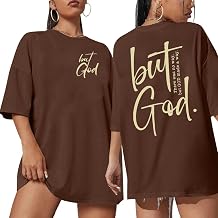 Christian Shirts for Women But God Tshirt Graphic Faith Over Fear Tshirt Crewneck Cute Tee Tops