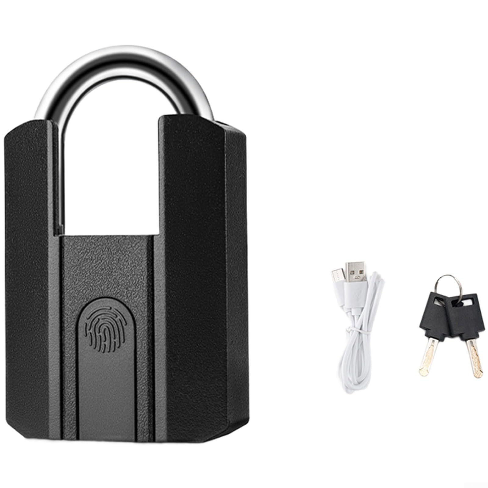 Candado de huella dactilar IP67, control de aplicación para Tuya, candado