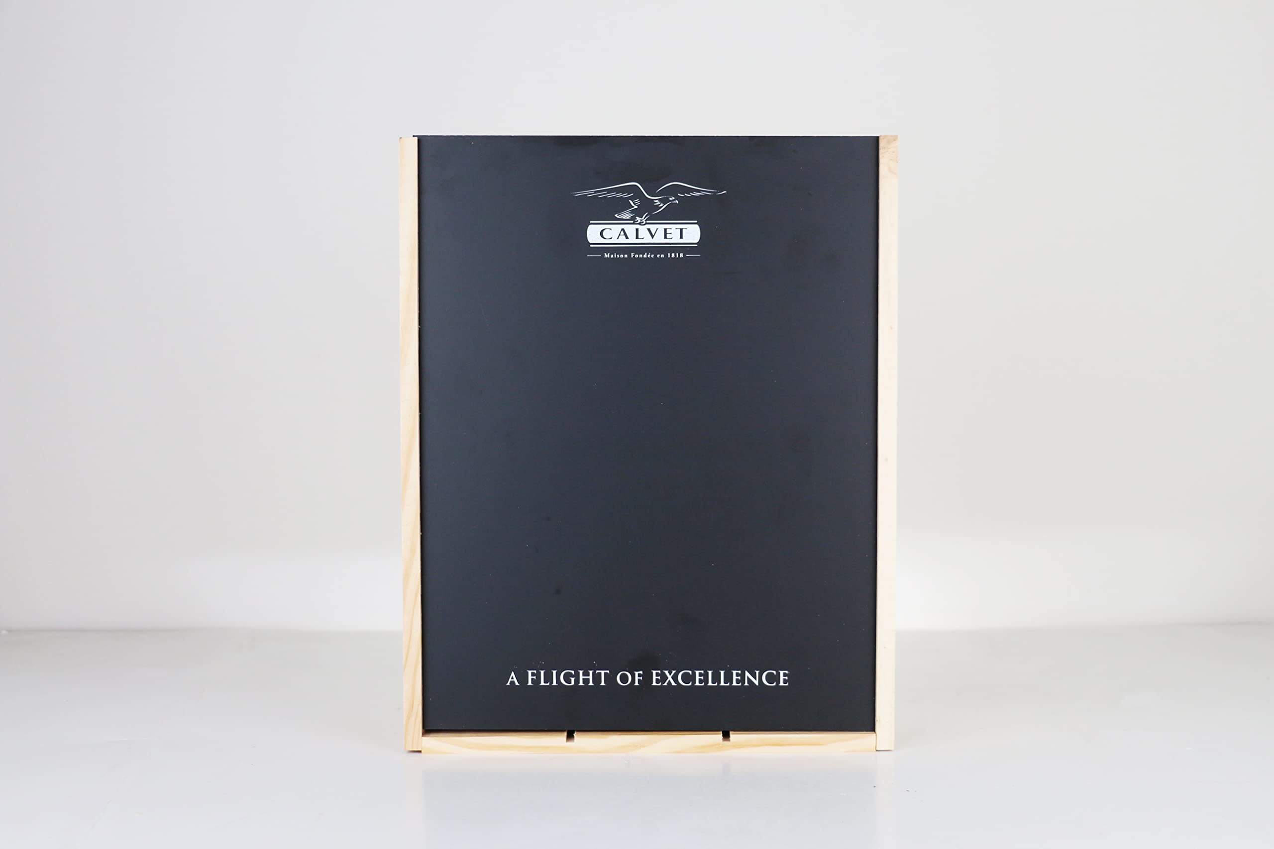 Calvet - Coffret cadeau de 3 bouteilles de vin rouge Grande Réserve, Bordeaux Supérieur en caisse bois (3 x 0.75 L)