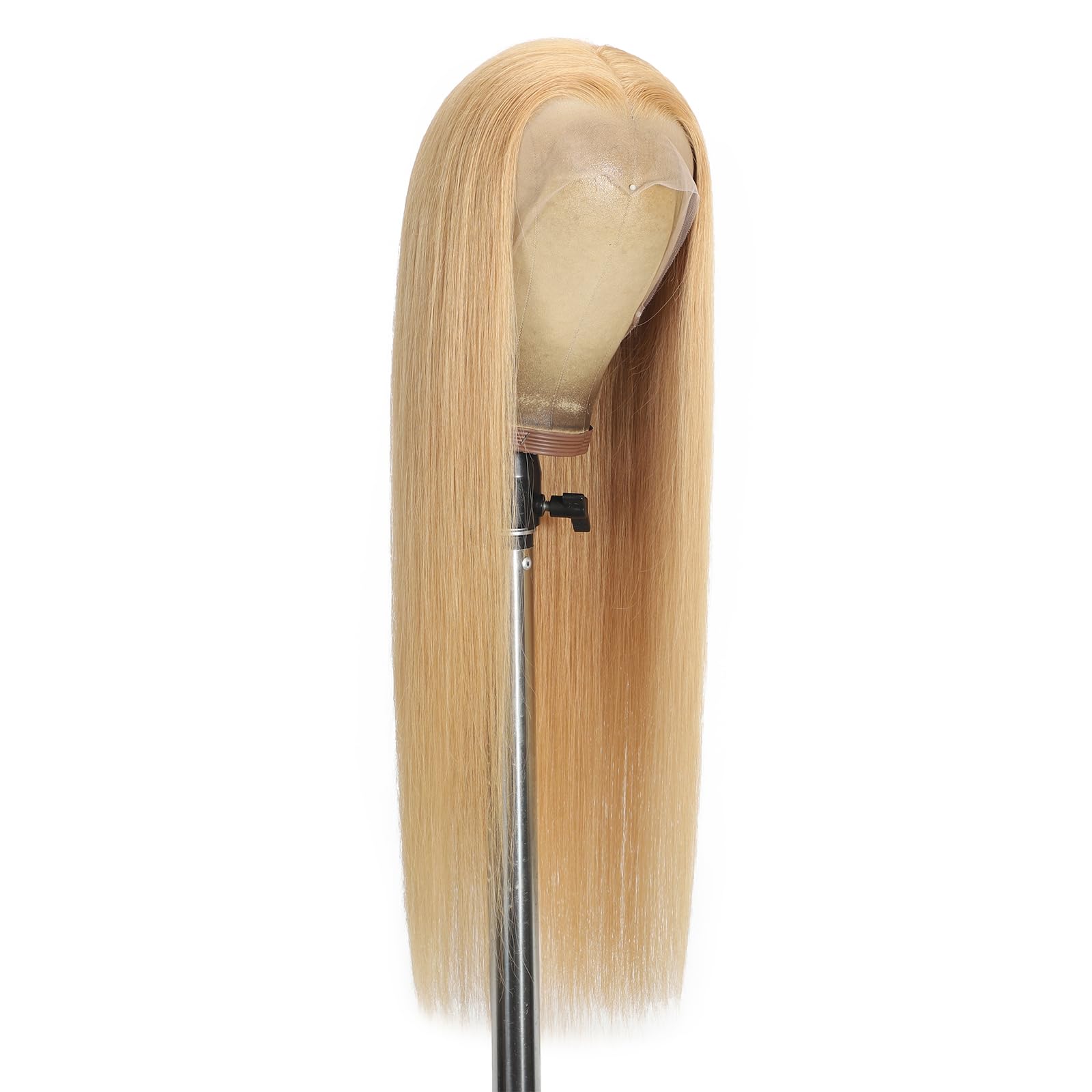 Beeline Honey Blond 28# długie proste włosy 100% Remy wstępnie plucked, długość włosów 55 cm