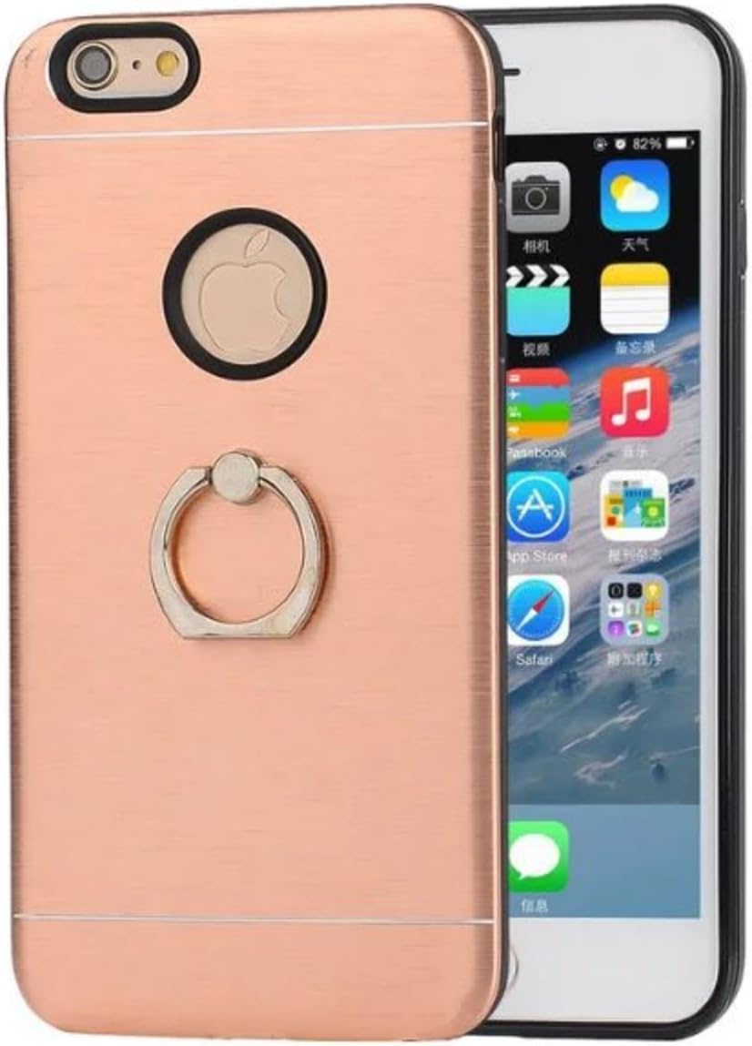 iPhone 6 Plus Case,iBose Design Ultra Aluminum Alloy Metal Protective TPU Drop Resistant Cover with Holder for Apple (5.5 inch)(iphone6P-RG)