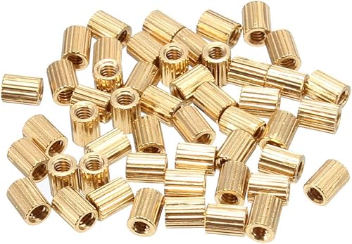 uxcell 50pcs latón redondo recto PCB pilar hembra hilo separador separador M2x3x4mm disponible en Yaxa Colombia