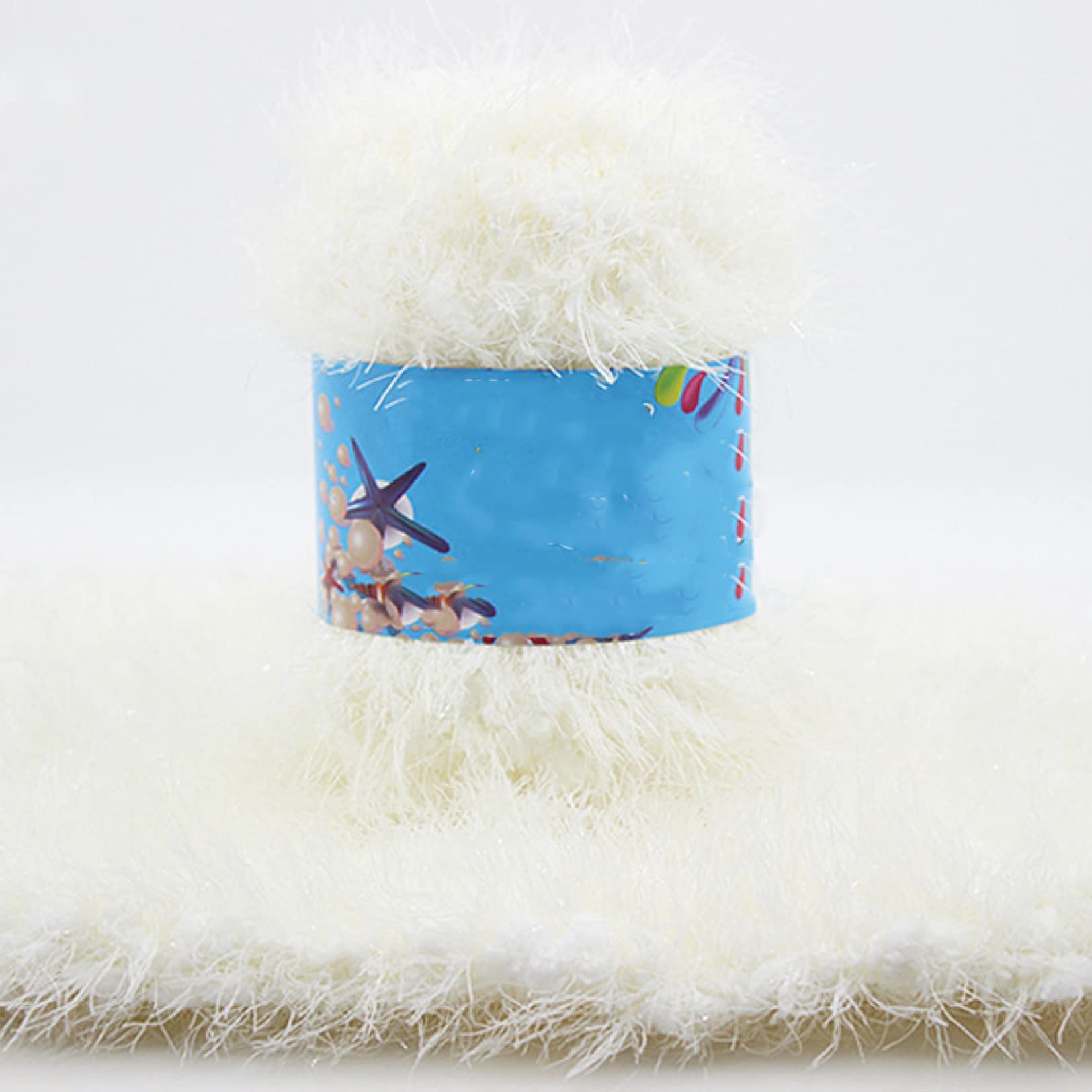 Przędza z norek, sztuczne futro, koralowy polar, wełna, 50g, kłębek, długie, pluszowe włosy, nici do robienia na szydełku, sweter, szalik(1)