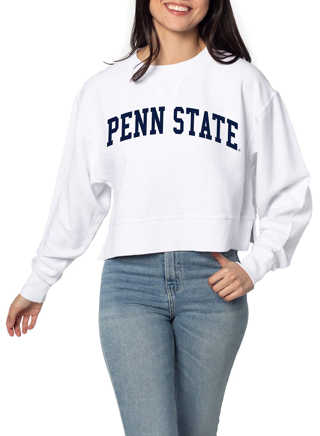chicka-d NCAA womens Corded Boxy Pullover