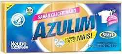 Sabão Em Barra Azulim Glicerinado 200g 5 Un Roupas/Louças