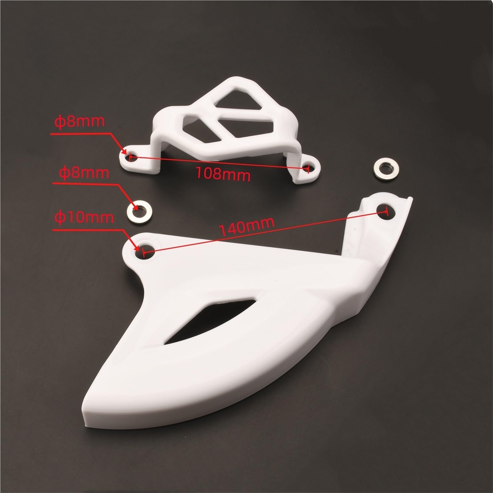 Protège-étrier Moto Convient pour Yamaha YZ YZF YZFX WRF WRFK 125 250 450 Protecteur de Disque de Frein arrière Accessoires de Moto(Style A Black)