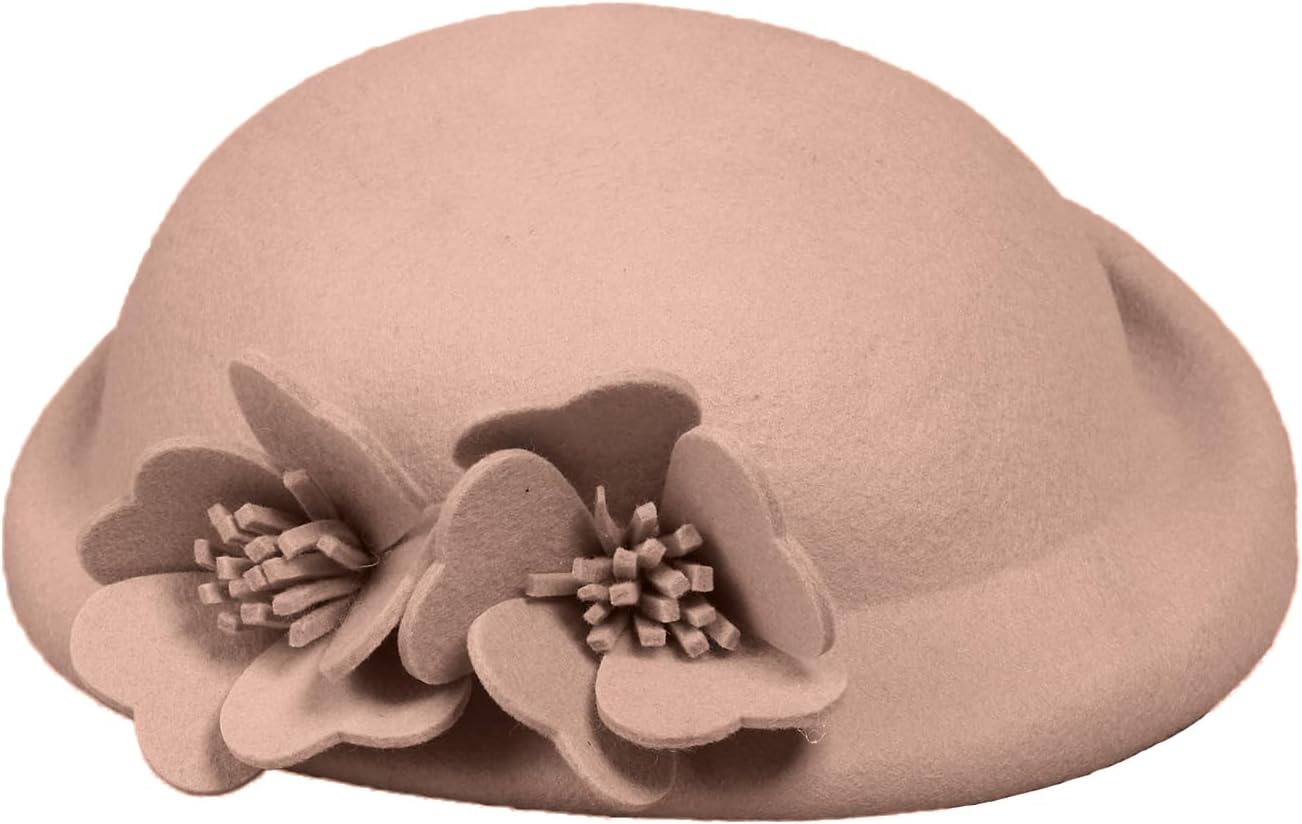 Women Wool Felt Ribbon French Fashion Vintage Millinery Beret Hats Top Cap Ladies Party Wedding Fedoras Chapeau - Image 3