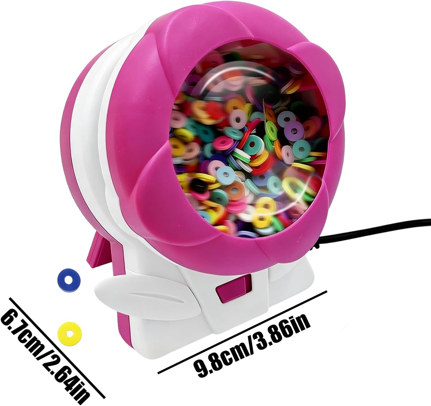 Automatic Bead Spinner, Professional Beading Machine, Cordless Tool with Easy Use Design, Aid for Kids & Beginners, Stylish Look with Finish, Holiday Craft Gear for Home