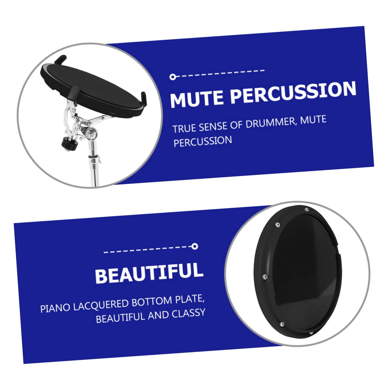 Pad Pratica Tamburo Muto Kit Batteria Elettronica Maniche Per Piatti Percussioni Batterista Parti Drum Pad Beat Maker Per I Bambini Principianti In Gomma Kick Drum Pratica Pad