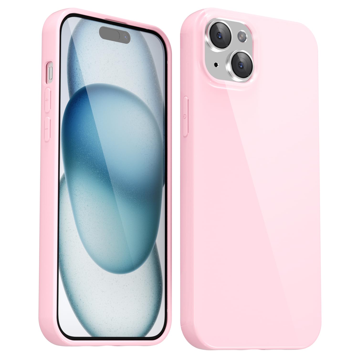 Amazon.com: Svanove for iPhone 15 Plus Case Silicone, Glossy Soft