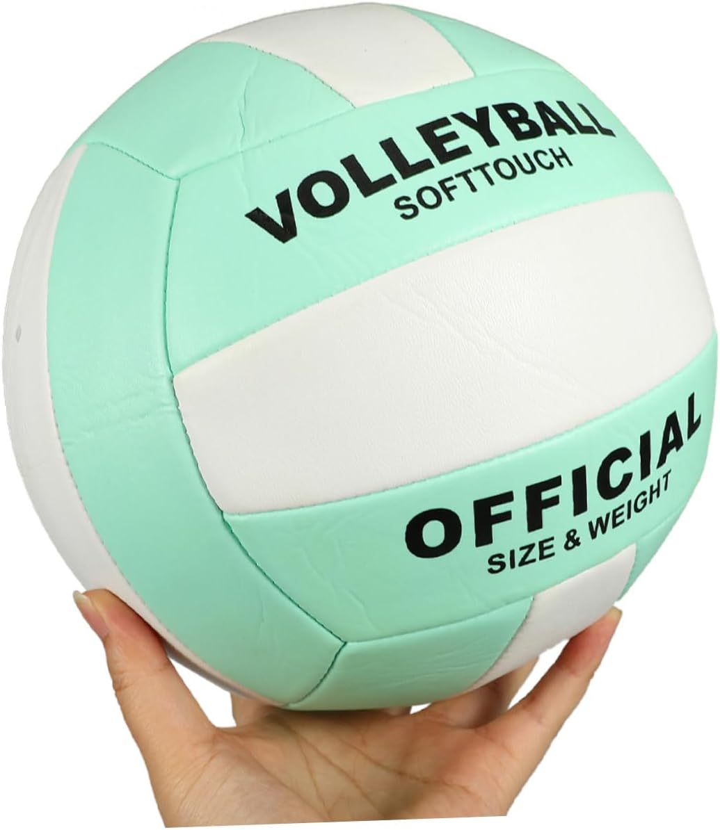 Adult Volleyball 2Pcs Size 5 Soft Training Volleyballs for Indoor Sports Practice and Competition Machine-Sewn Explosion-Proof Balls and Entrance Examination Training