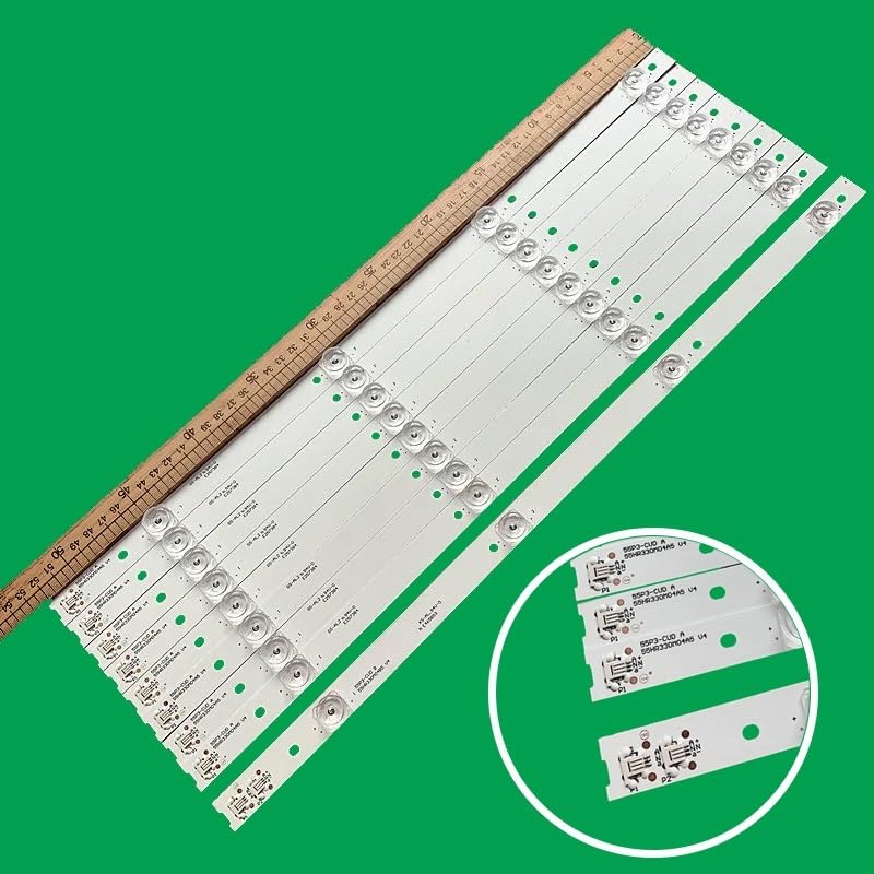 LED-bakgrundsbelysningsremsor för 55P3-CUD och kompatibla modeller