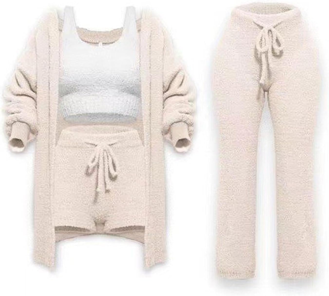 Pyjama 4 pièces polaire 3XL contre le froid nocturne avec pantalon