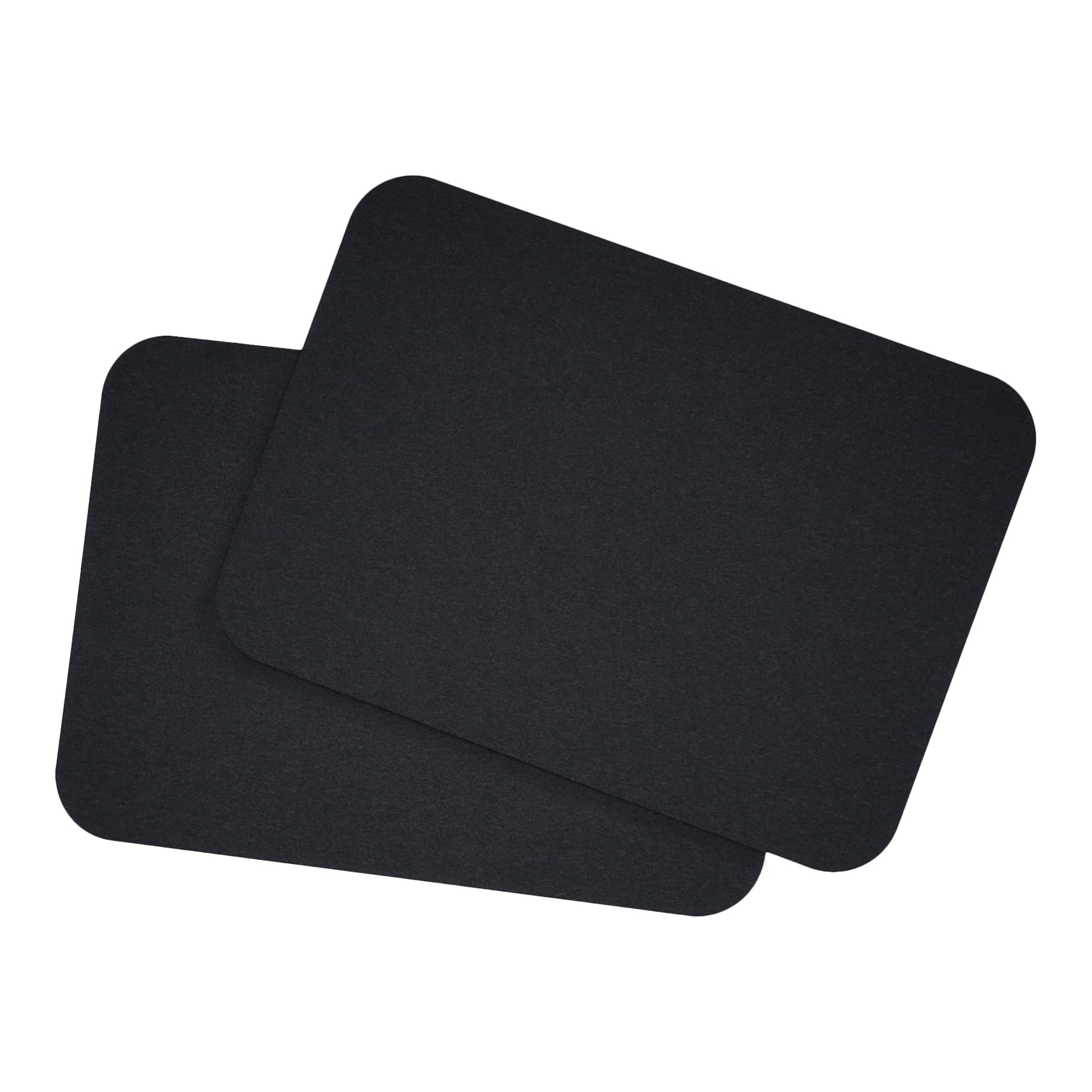 DIN A6 Card Set Blank for Crafts and DIY Choice of Round Corners or Vintage Contour 300 g/m² Kraft Paper Grass Paper Coloured Card Photo Card (Black Round, 25 Cards)