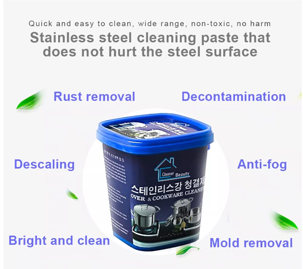 DD Retails Oven & Cookware Cleaner Stainless Steel Cleaning Paste/Cleaning Paste for Removing Rust/Multi-Purpose Cleaner Paste 3
