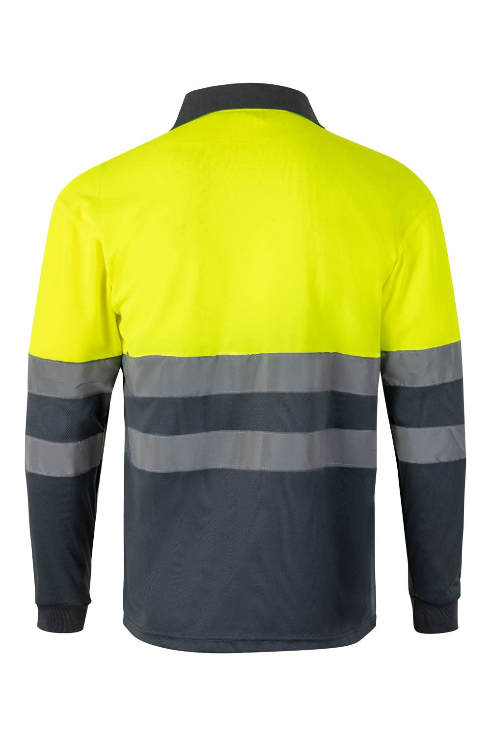 Velilla 175 - Signalshirt, langärmelig (Größe M) Farbe grau und gelb fluoreszierend