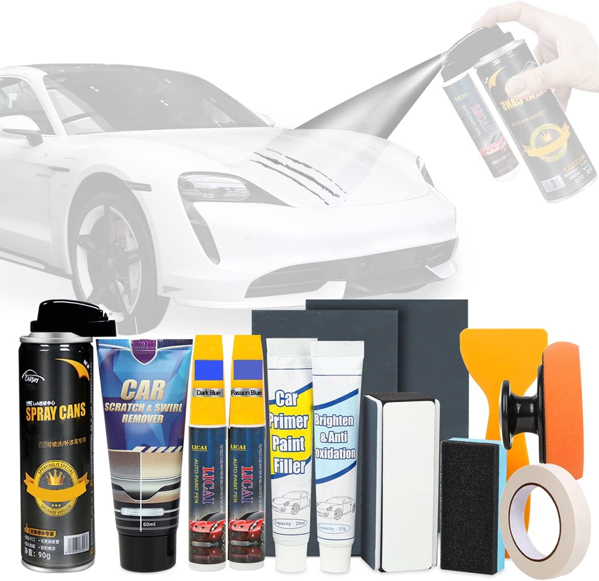 Car Paint Scratch Remover with Jet Canister,Car Scratch