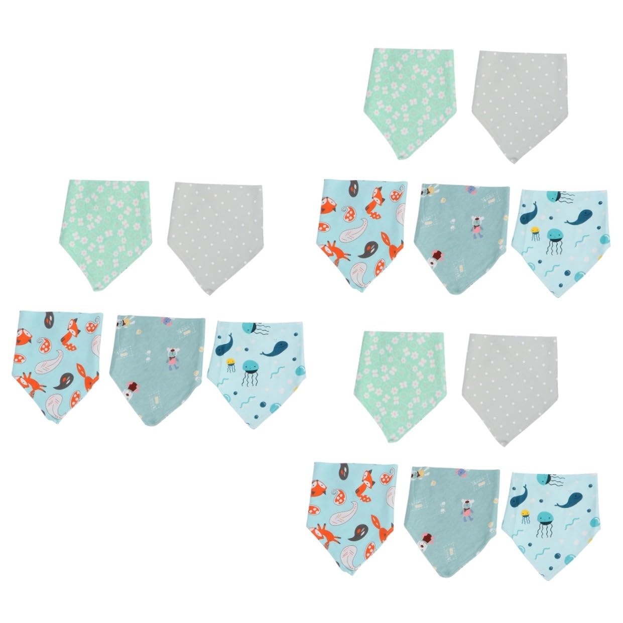 TOYANDONA 15 Piezas Baberos Baberos De Bebé Bufanda Baberos Para Bebé Baberos Infantiles Almuerzo Baberos De Alimentación Baberos Para Recién Nacidos Toallas De Saliva Baberos Simples
