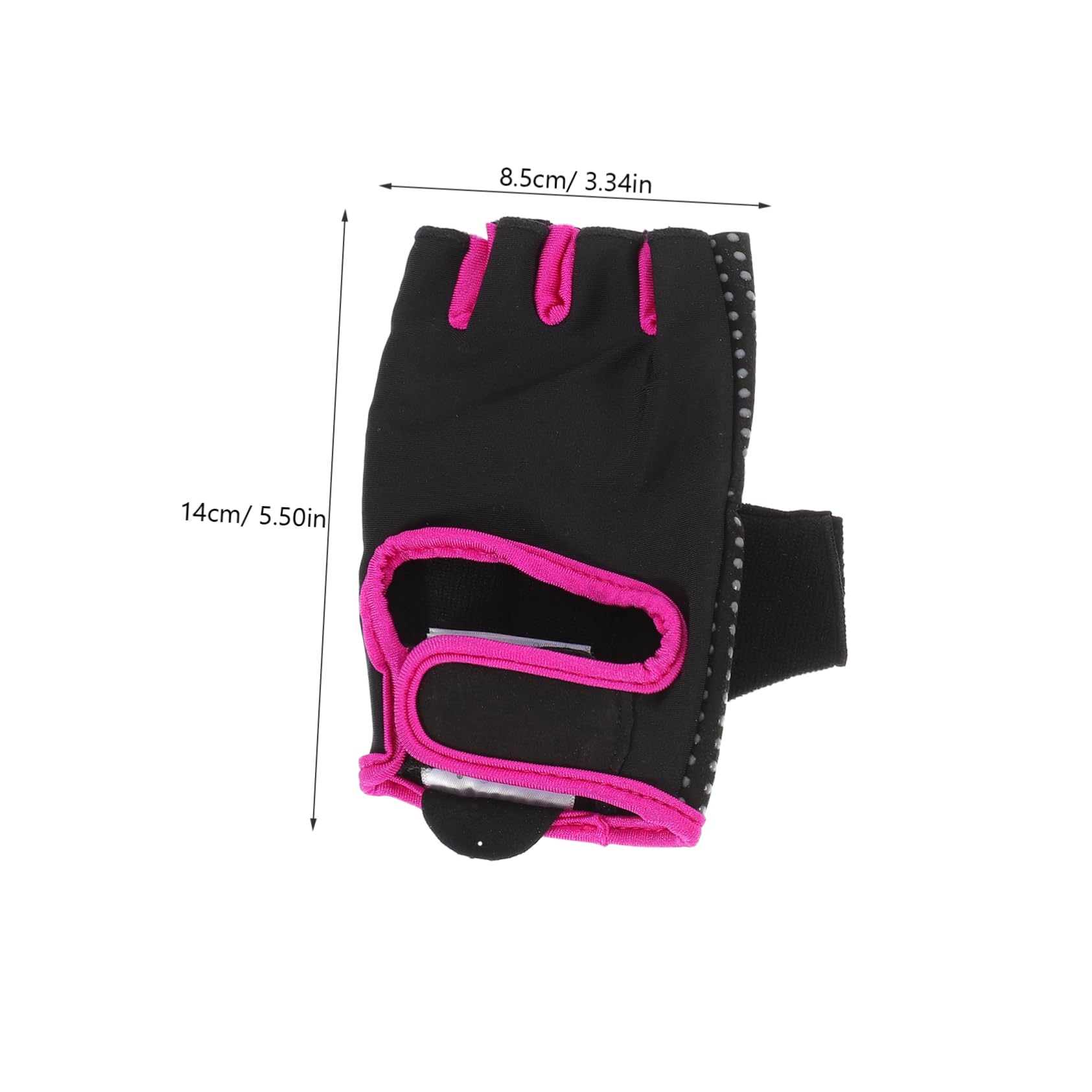 VANZACK 3pièces De Fitness Antidérapants pour Hommes Et Femmes De Yoga Et Exercice Demi-Doigts s Noir Et Rose pour Cyclisme La Randonnée Fitness