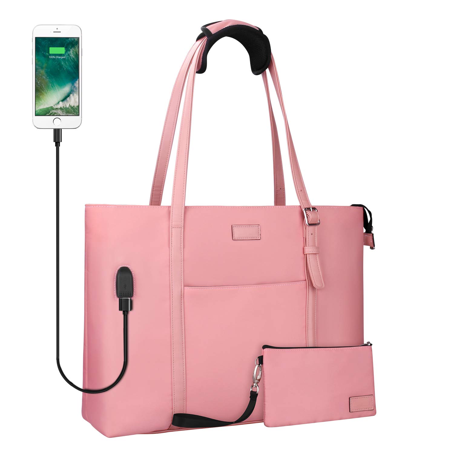 Pink laptop tote bag Clearance