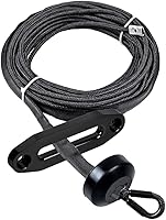 Vista 11 de Astra Depot Cuerda de cabrestante sintética de 12 hebras, 50 pies x 1/4 pulgadas, 7000 libras, protección contra el calor, ATV, UTV, KFI SUV, coche