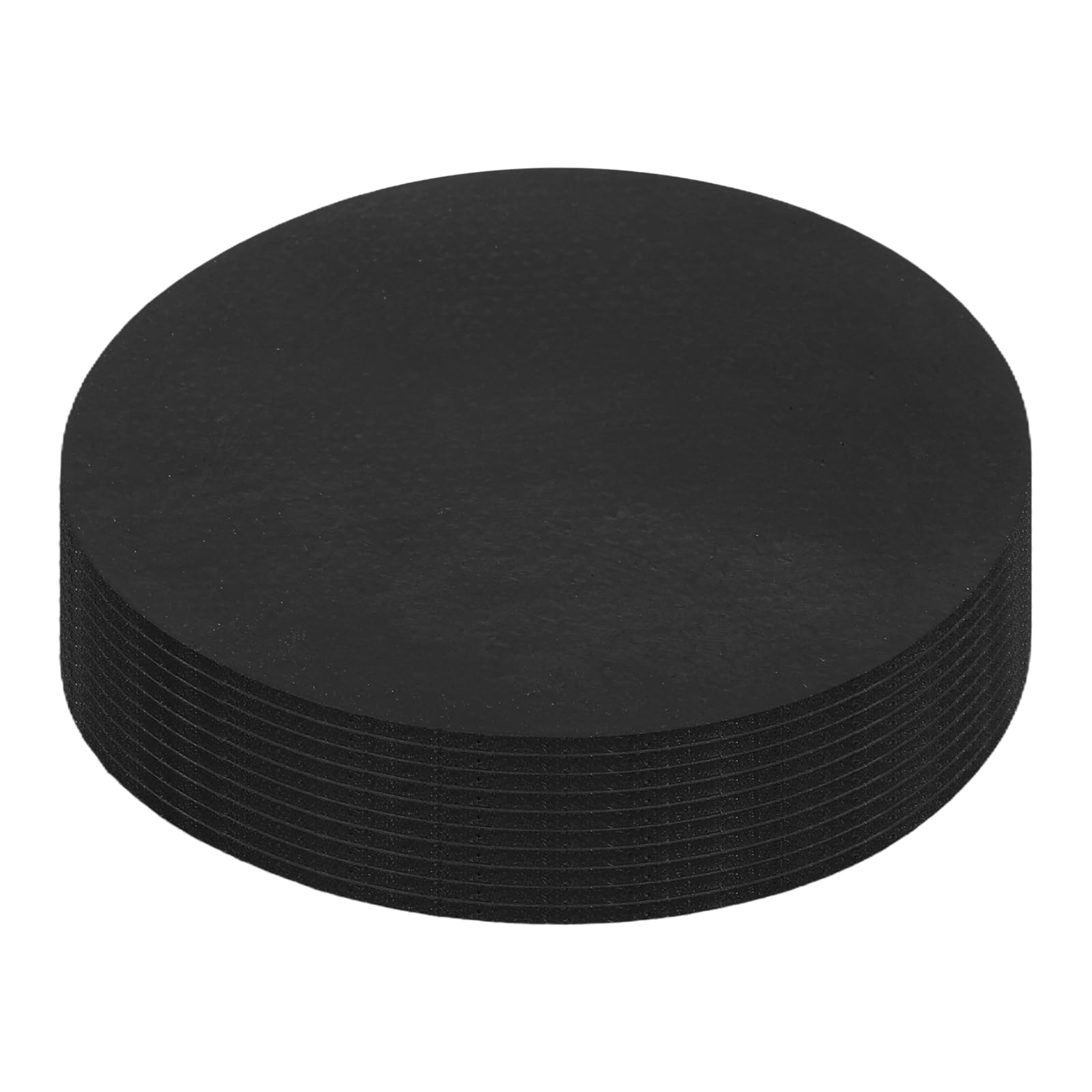 sourcing map 10Pcs Non Slip Furniture Pads, 75x1.7mm Self Adhesive Round Rubber Furniture Grippers, Floor Protector for Chair Table Legs, Hardwood Floors and Home Appliances, Black