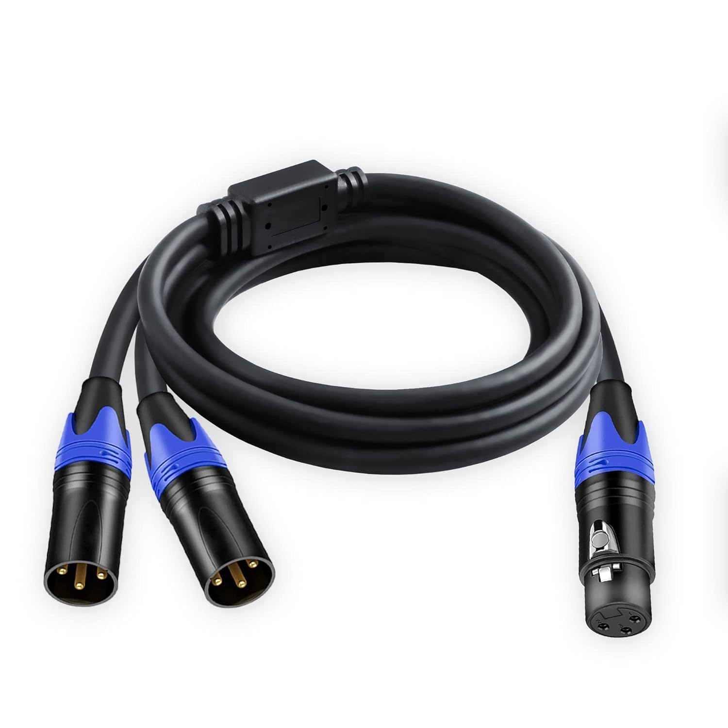XLR Splitter Cable, 1 XLR Female to 2 XLR Male Patch Y Cable Balanced Microphone Splitter Cord Audio Adaptor (1 meter)-image-39