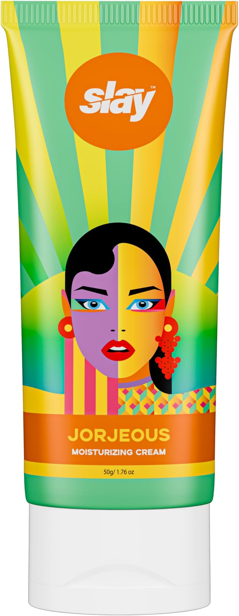 Slay Jorjeous Moisturizing Cream | Body and Face Moisturizer for Dry Skin | With Shea Butter and Glycerin | Oil-Free | Travel Size Moisturizing Body Cream | Fragrance Free | Moisturizer Lotion | 50 ml