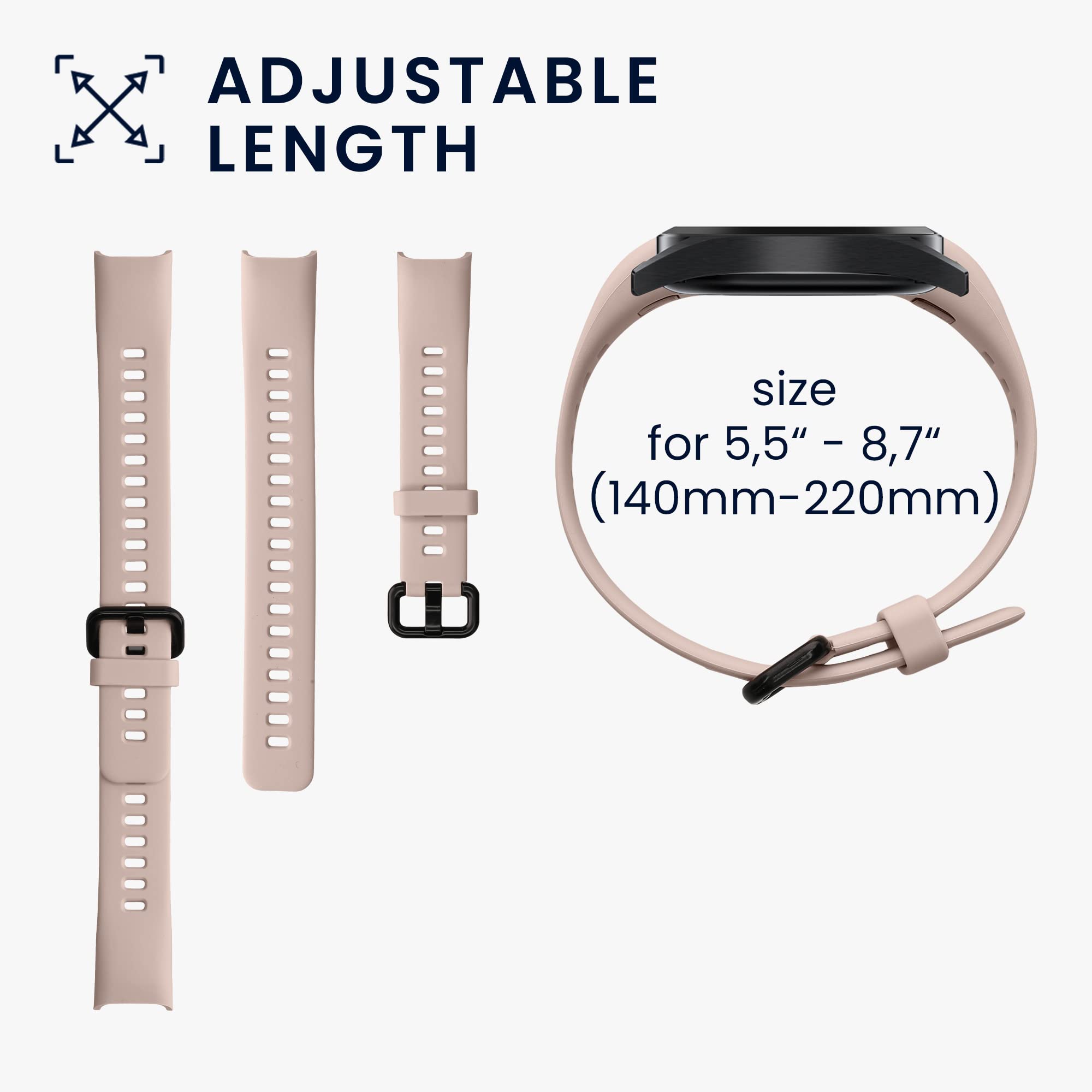 kwmobile Pasek kompatybilny z zegarkiem Huawei Band 4, 2 x zapasowy silikonowy pasek do zegarka