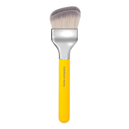 Bdellium Tools Studio Series 971 - Brocha de maquillaje profesional con doble cúpula inclinada, con fibras sintéticas suaves, para una aplicación y