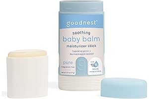Goodnest® Baby & Toddler Travel Balm: Unscented, Fragrance-Free, 6 Natural Moisturizers, Organic...