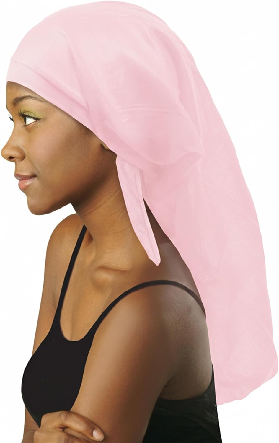 DONNA Silky Satin Extra Long Braid Bonnet – Comfortable Sleep Cap for Braids, Locs & Long Hair – One Size Fits All