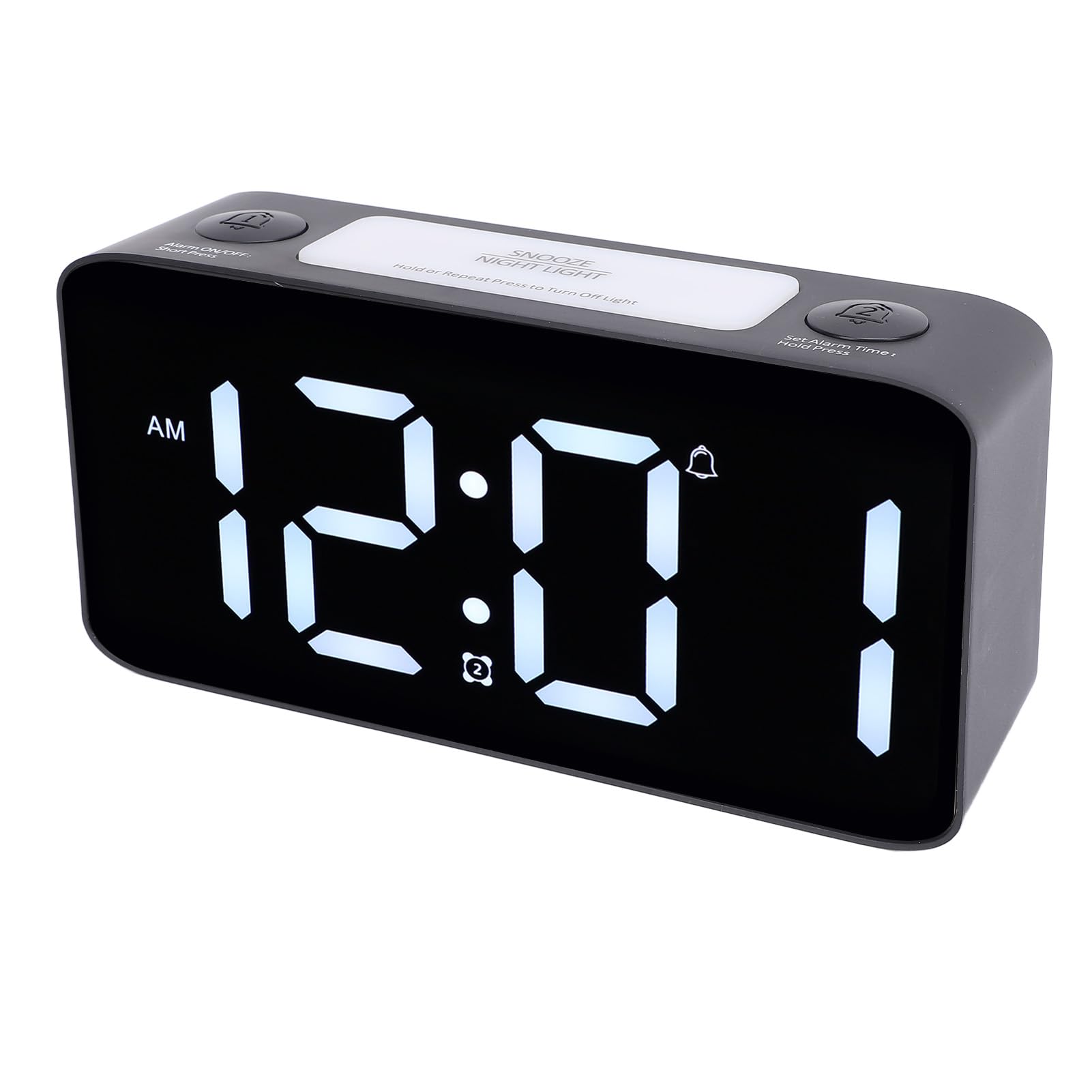 Reloj despertador ruidoso con agitador de cama para un despertar puntual