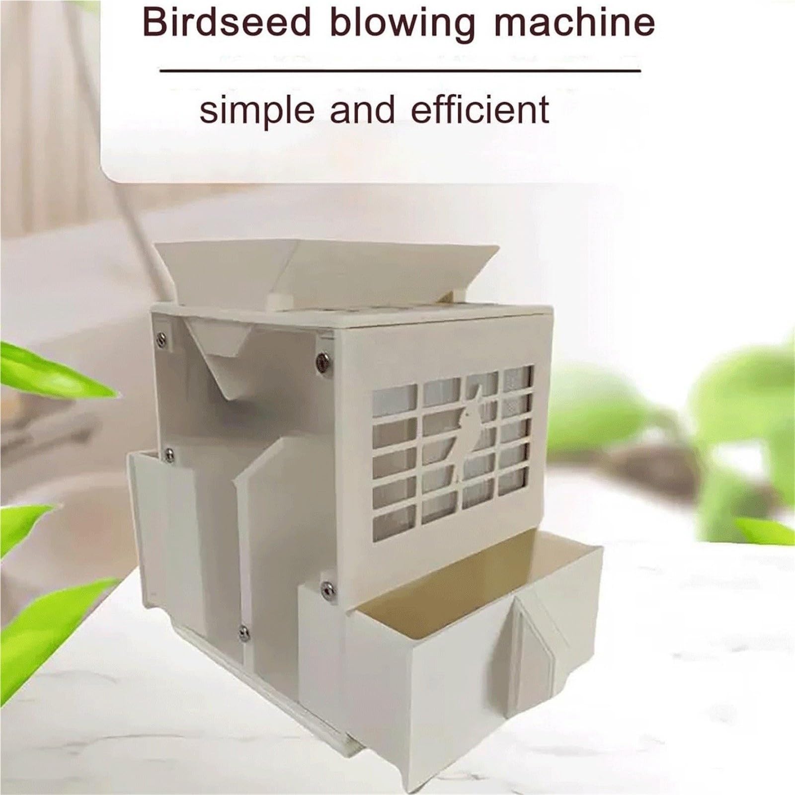Épurateur De Balles Céréalières pour Nourriture d'oiseaux | Séparation Des Paillettes, Séparation Rapide, Simple Et Facile À Utiliser, Machine De Criblage Des Grains(Pink)