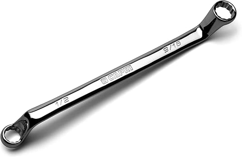 Capri Tools 12 x 916 pulgadas. Llave de extremo de caja doble de desplazamiento profundo de 75 grados