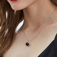 Vista 58 de Natural Jade Necklace for Women Sterling Silver Adjustable Handmade Green Jade Pendant Necklaces Healing Crystal Necklace Good Luck Gift for Her