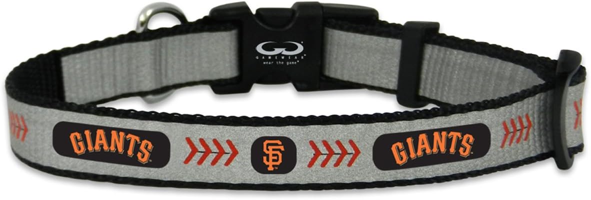 MLB San Francisco Giants Baseball Pet Collar, Small, Reflective