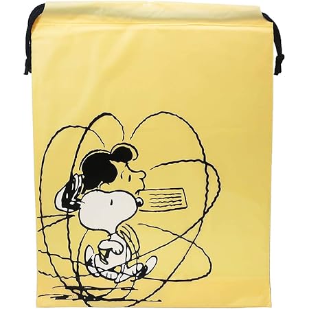 Amazon Co Jp スヌーピー ギフト 巾着バッグ ビニール M ラッピング用品 イエロー ピーナッツ 文房具 オフィス用品