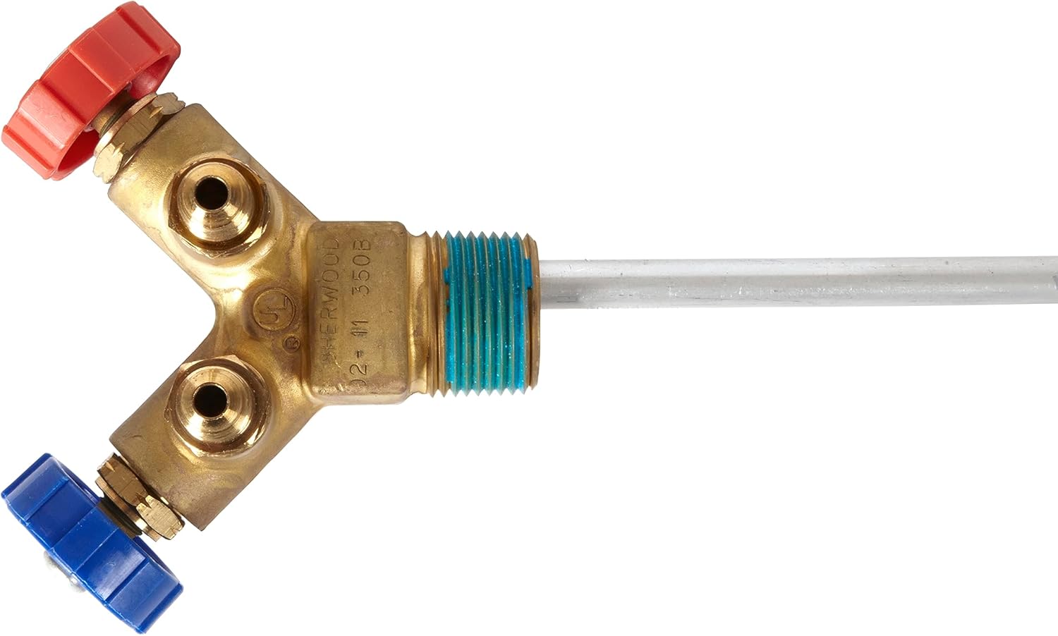 Refrigerant Tank 1/4 Flare Y-Valve Assembly for HVAC 13.5 Dip Tube