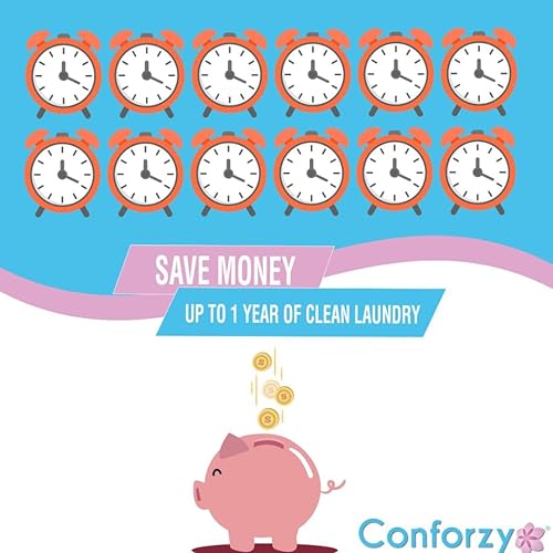 Miniatura 6 de Conforzy Kit de bolas de lavandería para bebé para pieles sensibles. Pelotas para lavadora y quitamanchas (hasta 240 lavados). Ecológico sin