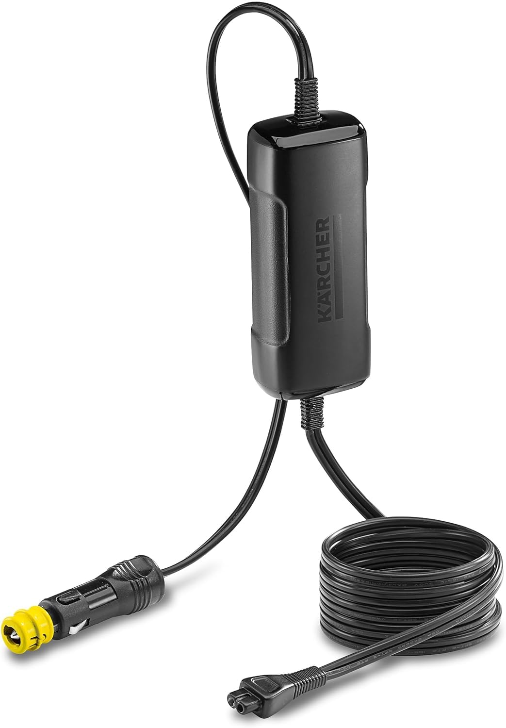 Kärcher Mobile Outdoor Cleaner OC 3 Plus (Extra Grand Volume du réservoir d'eau : 7 L, Batterie Lithium-ION, Tuyau en Spirale) & Adaptateur allume-cigare 2.643-876.0