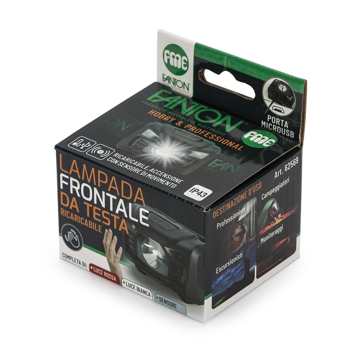 FME 62569 Lampe frontale rechargeable