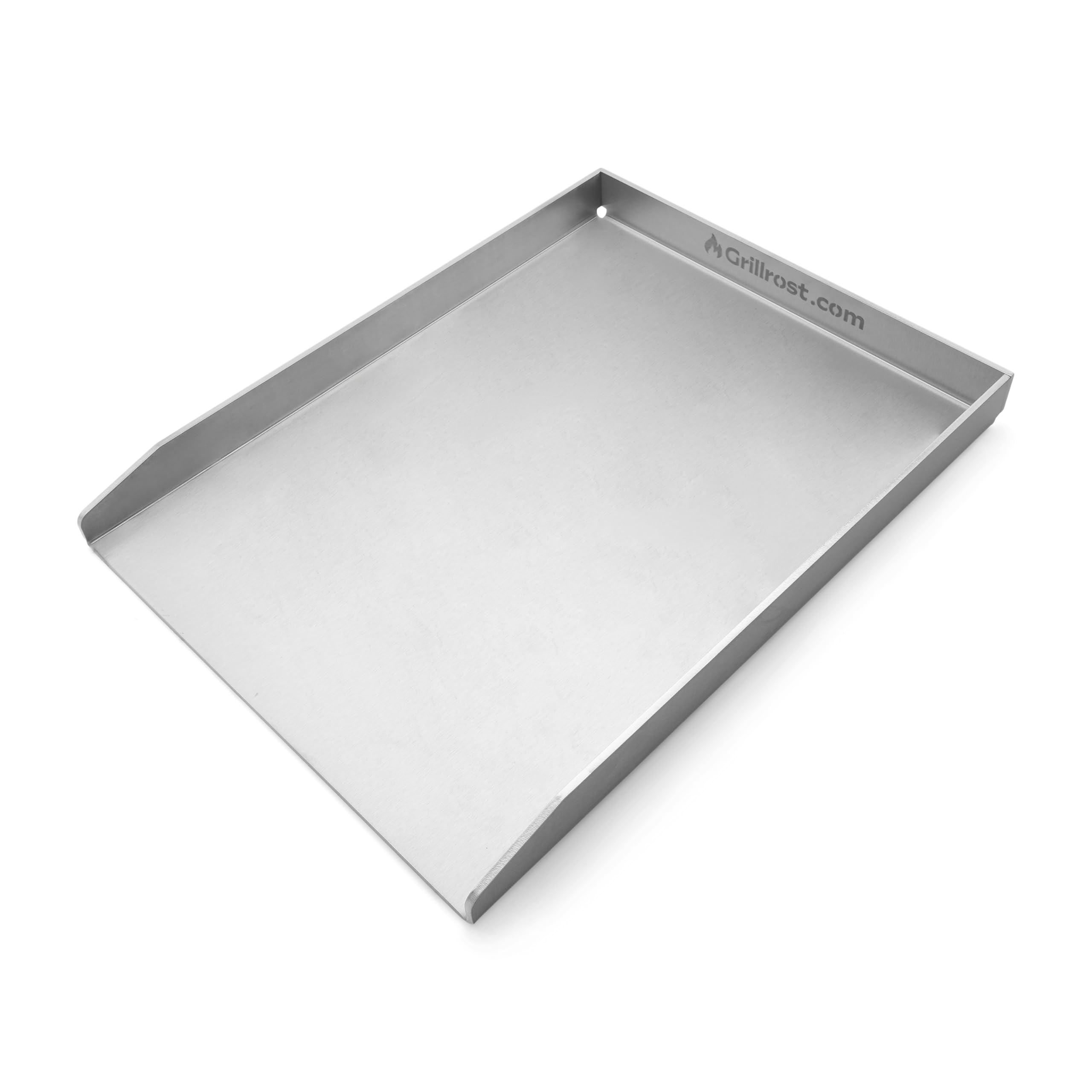 Grillrost.com Das Original Edelstahl Grillplatte | Plancha 45x34cm - passend für Napoleon LE/LEX/Prestige & Rösle | 4mm Massiv