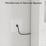 Slim CAT6 Ethernet Cable 1 FT (10-Pack), Snagless Cat 6 Patch Cable, Nylon Braided, 1Gbps, Internet Network Cables, Ultra Slim Cat6 Cables, UTP, Black Cables -10 Pack