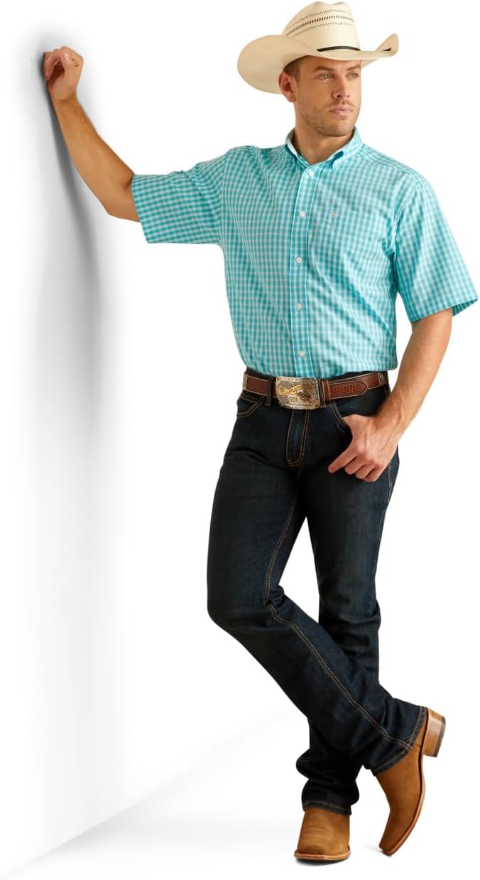 ARIAT Mens M4 Relaxed Stretch Pro Series Ray Boot Cut, Blackstone - Image 4