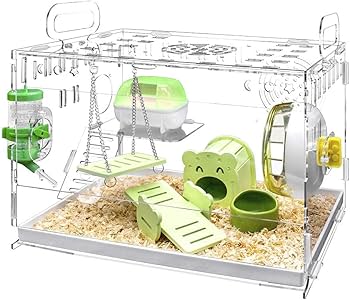 Amazon | YOKITOMO ハムスターケージ 三代目 まわし車 給水